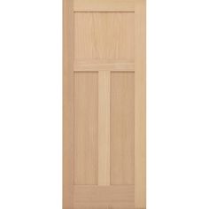 an unfinished wooden door on a white background