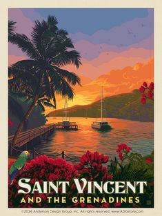 an image of a poster for saint vignent and the grenadines