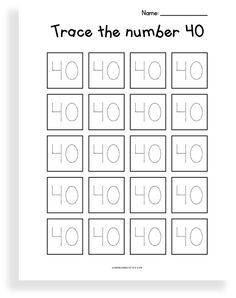 171 Number Tracing Worksheets