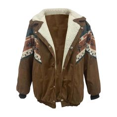 Women's Casual Quilted Long Sleeve Jacket American Retro Floral Print Fleece Jackets Winter Warm Fall Patchwork Hooded Jacket For Cold Weather, Brown Patchwork Hooded Jacket For Fall, Brown Fleece Outerwear For Fall, Patchwork Fleece Outerwear For Fall, Fall Patchwork Fleece Outerwear, Fall Outerwear With Patchwork For Cold Weather, Brown Winter Fleece Jacket With Fleece Lining, Patchwork Outerwear For Cold Weather In Fall, Winter Patchwork Fleece Jacket For Cold Weather