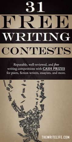 the book cover for 31 free writing contest