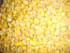 corn is shown in a large bowl on the table