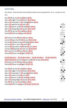 the guitar chords are arranged in red and black, with white letters on each side