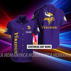 Minnesota Vikings Nfl Hawaiian Summer Shirt  Minnesota Vikings Summer Shirt  Minnesota Vikings Nfl Fan Hawaiian Shirt Short K96N18 Lightweight construction with breathable mesh fabric provides a comfortable and flawless fit. Purple Casual Tops For Sports Events, Purple Short Sleeve Shirt With Letter Print, Vikings Shirt, Hawaiian Summer, Nfl Fan, Nfl Fans, Minnesota Vikings, Stylish Shirts, Summer Shirts