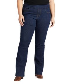 in stock Jag Jeans, Sweater Blazer, Pull On Jeans, Classic Boots, Plus Size Jeans, Boot Cut Jeans, Family Outfits, Cut Jeans, Polished Look