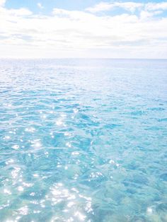 the water is crystal clear and blue