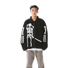 Skeleton Sword Jacket – COLDLINE CLOTHING Skeleton Clothing, Distressed Sweatshirt, Streetwear Essentials, Crop Top Sweatshirt, Shoulder Sleeve, Skeleton, Trousers, Street Wear, Sweatshirts Hoodie