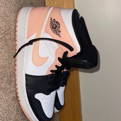 Rarely Worn Got Them Brand New Highs Light Coral/Peach, Black & White Modeling Clothes, Shoes Nike Air, Light Coral, Model Outfits, Coral Peach, Shoes Nike, Nike Air Jordan, Womens Shoes Sneakers, Air Jordan