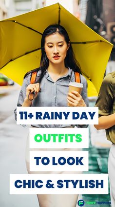 Look chic and classy even when it’s pouring with these 11+ rainy day outfits! From sleek to sophisticated, find the perfect ensemble to keep you looking great. Explore the ideas now or save this pin for when you need a rainy day style boost! 

#whattowearinrainyday #stylishclothesforrainyday #outfitsforrainyday Rainy Day Style, Day Outfits