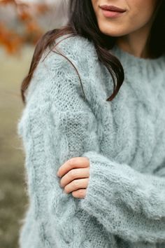 "White cable knit fluffy women pullover wiht round neck. Product Details: * 100% hand knit * 75% alpaca, 25% merino wool. Regular fit. Size: S(4-6) M(8-10) L(12-14) S Width : 46/48 cm Length: 58/60 cm M Width : 50/52 cm Length: 60 cm L Width : 54 cm Length: 62 cm Please let me know your size. It is made for order. If you would like me in other size, you could request a custom order with your own parameters: your height, bust and length of the sweater from the shoulder in cm. Or add your comments Winter Alpaca Soft Knit Sweater, Fall Mohair Cable Knit Sweater, Soft Mohair Sweater For Winter, Cozy Mohair Sweater With Cable Knit, Cozy Mohair Cable Knit Sweater, Cozy Mohair Crew Neck Sweater, Alpaca Crew Neck Sweater In Chunky Knit, Alpaca Chunky Knit Crew Neck Sweater, Cozy Alpaca Cable Knit Sweater