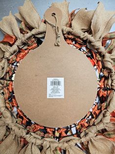 a burlocked wreath with a price tag on it