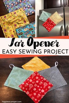 the instructions to make an easy sewing project for beginners