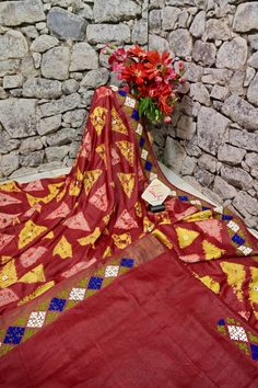 Look classier than ever with our fresh collection of pure tussar silk saree with elegant work on kantha stitch embroidery, Gujrati stitch, and mirror work on the whole body, pallu, and border to make it more enticing with the use of multi-colored hand shibori dye work. Color: A shade of maroon and multiple colors Technique: A pure and refined hand-done Kantha stitch, Gujarati Mirror, and stitch work along with multi-colored hand shibori dye work Fabric: Tussar Quality: IndyVogue's Assurance of S Festive Multicolor Chanderi Pre-draped Saree, Multicolor Semi-stitched Pre-draped Saree For Traditional Ceremonies, Multicolor Pre-draped Saree With Zari Work For Puja, Diwali Tussar Silk Sets With Cutdana, Traditional Multicolor Pre-draped Chanderi Saree, Raw Silk Saree Set For Festivals, Festival Raw Silk Saree Set, Navratri Art Silk Traditional Wear With Resham Embroidery, Multicolor Art Silk Kurta For Festivals