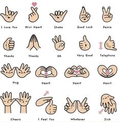 Simple Sign Language Words, Japanese Sign Language