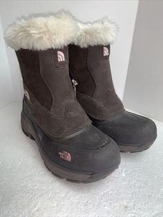 The North Face Girls Size 4Brown Leather Faux Fur Heat Seeker Winter Snow Boots. Sku ust lib North Face Snow Boots, North Face Girls, Winter Snow Boots, Winter Snow, Snow Boots, Winter Boot, North Face, The North Face, Faux Fur