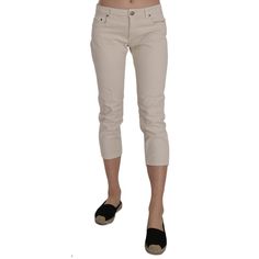 Step Into The Season With Sophistication In These Chic Beige Low Waist Skinny Cropped Capri Pants By Dondup. Perfect For Elevating Your Everyday Style, They Blend Classic Tailoring With Contemporary Design To Create A Must-Have Wardrobe Staple. Made In Italy, They’re A Testament To Quality And Fashion-Forward Sensibility. Complete With Logo Details For An Added Touch Of Luxury. Material: 98% Cotton 2% Elastane Country Of Origin: It Color: Beige We Are A Small Business Located In Beautiful Minnea Chic Slim Fit Bottoms For Summer, Chic Capri-length Pants, Elegant Straight Leg Capris, Fitted Ankle-length Jeans For Summer, Chic Summer Capris, Chic Cropped Cotton Capris, Chic Beige Cropped Leg Bottoms, Chic Cotton Cropped Leg Capris, Chic Cropped Leg Cotton Capris