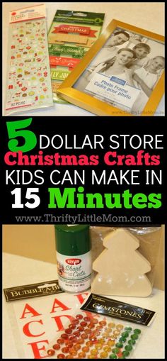 dollar store christmas crafts for kids can make in 15 minutes with the help of this fun activity