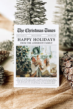 Newspaper Unique Fun What A Year Photo Christmas Card, Modern Newspaper Year In Review Holiday Card, Year in Review Holiday Card Template, What A Year Christmas Card Template, Printable Newspaper Holiday Card Template, Christmas Newsletter, Newspaper Christmas Card Template, Editable Minimalist Christmas New Years Holiday Family Photos, 2024 Year in Review Family Photo Card Holiday Newsletter, Fun Holiday Cards, Family Photo Christmas, Christmas Newsletter, Family Photo Cards, Family Christmas Card Photos, Christmas Photo Card Template, Fun Christmas Cards, Christmas 2025