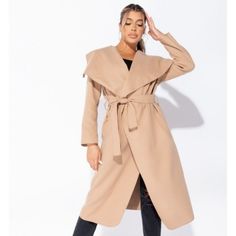 Reposhing This Item I Purchased From @Lolafagbemi. Love It, But It's Too Big On Me. Never Worn, No Stains, Tears, Or Defects Noted. Appropriate Measurements: Length - 45" Armpit To Armpit - 20" Machine Wash Gentle. This Coat Is Not Lined. Questions? Leave A Comment Below! Waterfall Coat, Sleeveless Duster, Waterfall Jacket, Detachable Sleeves, Fitted Coat, Autumn Winter Collection, Belted Jacket, Collared Coat, Evening Outfits