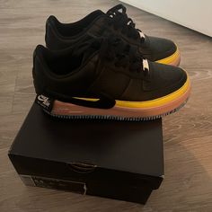 Only Worn Once Nike Air Force 1, Comes With Box And Open To Negotiations Shoes Nike, Nike Air Force 1, Nike Black, Air Force 1, Nike Air Force, Black Nikes, Womens Shoes Sneakers, Air Force, Nike Shoes