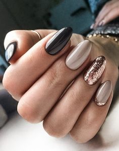 Dazzling Holiday Nail Ideas for New Years - DIY Darlin' Cute Dark Nails, January Nails 2023, Shellac Nails Fall, Smink Inspiration, Her Nails, Manicure Nails, Nail Swag, Fancy Nails