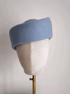 Introducing our Women's Felt Hat - a vintage-inspired masterpiece exuding timeless elegance. Handcrafted with love, this wool beret brings back the charm of yesteryears while embracing the needs of the modern woman. Made from premium quality felt, it guarantees warmth and comfort during frosty winters. Its classic design is elevated with a retro twist, allowing you to make a bold fashion statement wherever you go. The beret's versatile size fits snugly on most head sizes, ensuring a perfect fit. With its impeccable craftsmanship and nostalgic allure, our Women's Felt Hat is the ultimate winter accessory for those seeking a touch of vintage glamour in their wardrobe. * Materials: This elegant  hat is made with high quality wool felt  in Light Blue color. *Product info:  The felt capeline is Glamour Vintage, Womens Hats, Wool Beret, Elegant Hats, Wool Berets, Beautiful Hats, Felt Hat, Vintage Glamour, Hats For Sale