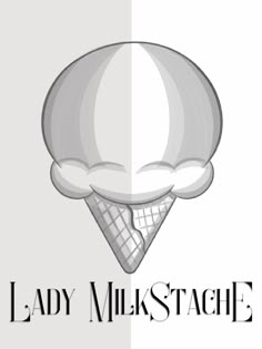 the logo for lady milkstatche, an ice cream shop in new york city