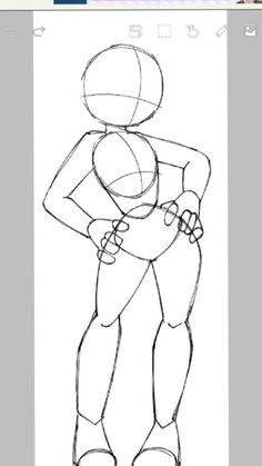 Cartoon Style Body Reference, Drawing Body Base Pose, Outfit Template Drawing, Drawings Of Body Poses, Drawing Anotamy, Body Anime Reference, 4 Artists 1 Base, Anime Body Base Sketch, Feminine Poses Drawing