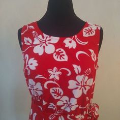 100% CottonmeasuresMachine washableMade in HawaiiBe sure to check out my other listings for more dresses Red Cotton Sleeveless Vacation Dress, Red Floral Print Fitted Sleeveless Dress, Red Fitted Sleeveless Dress With Floral Print, Fitted Red Floral Sleeveless Dress, Red Fitted Sleeveless Sundress, Casual Sleeveless Hibiscus Print Dress, Red Fitted Sleeveless Cotton Dress, Fitted Red Sleeveless Cotton Dress, Summer Sleeveless Sundress With Hibiscus Print