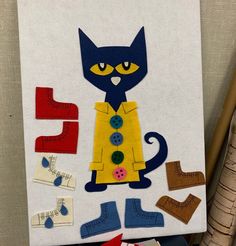 an image of a cat made out of felt