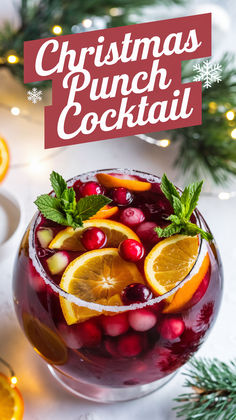 "Get ready to impress your guests with this festive Christmas Punch Cocktail  Recipe! This delightful holiday punch combines your favorite spirits for a  refreshing and vibrant drink perfect for any holiday party. Ideal for  celebrating with friends and family, this recipe features a mix of seasonal flavors that will elevate your Christmas drinks. Whether you're looking for a fun twist on traditional holiday drinks or a unique addition to your cocktail menu, this Christmas Punch is a must-try! " Holiday Spiked Drinks, Christmas Cocktails Punch Bowl, Mixed Christmas Drinks, Easy Christmas Alcoholic Punch, Spiked Holiday Drinks, Christmas Punch Alcoholic Rum, Easy Yummy Cocktails, Spiked Christmas Drinks, Christmas Vodka Punch