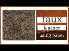 the faux leather using paper is easy to use and can be used as a wallpaper