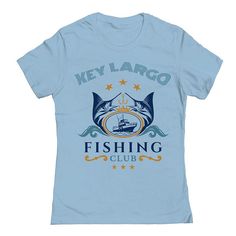 Show off your artistic style with this Junior's Key Largo Fishing Club Womens Graphic Tee.FEATURES Short sleeves CrewneckFIT & SIZING Slim fitFABRIC & CARE Cotton Machine wash Imported Size: Xxl. Color: Powder Blue. Gender: female. Age Group: kids. Womens Graphic Tee, Animal Fur, Artistic Style, Color Powder, Blue Gender, Graphic Tees Women, Powder Blue, Gender Female, Womens Tees