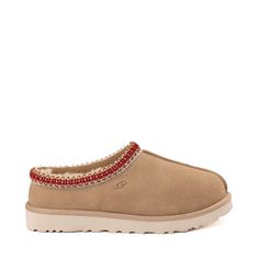 Womens UGG® Tasman Slipper  - Sand / Dark Cherry Slipper For Women, Womens Ugg, Ugg Tasman Slippers, Ugg Tasman, Ugg Slippers, Classic Boots, Cool Socks, Tasmania, Pump Sandals