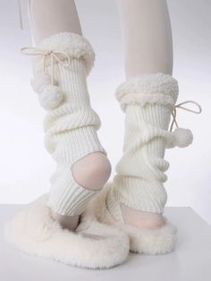 Material: Knit Cotton FleeceColor: White, Grey, Black Fluffy Clothing, Fuzzy Leg Warmers, Fluffy Leg Warmers, Cute Leg Warmers, Christmas Leg Warmers, Black Puppy, Cute Stockings, Winter Socks, Really Cute Outfits