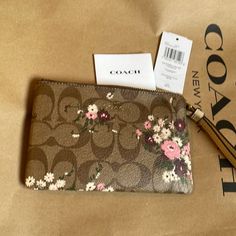 Brand New Coach New Condition Newer Worn Wristlet Coach Rectangular Wristlet, Coach Rectangular Wristlet As Gift, Coach Rectangular Wristlet For Gift, Rectangular Coach Wristlet As Gift, Coach Elegant Wristlet Gift, Elegant Coach Wristlet Perfect For Gifts, Elegant Coach Wristlet For Gift, Elegant Coach Wristlet As Gift, Coach Pillows