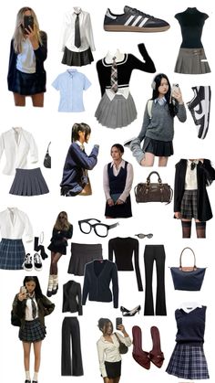 #school #style#uniform#outfit #schoooluniforideas#girly#officesiren Charter School Outfits, Outfits W Skirts, Cute Outfits For School With Skirt, Y2k Uniform Outfit, Outfits Uniform, School Outfits Aesthetic Uniform, Preppy School Outfits Uniform, High School Outfits Uniform