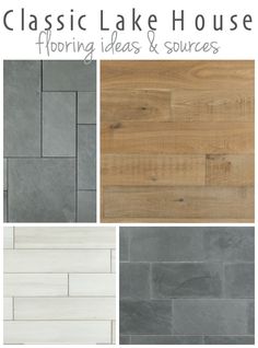 the different types of flooring that are available in this house, including tile and wood