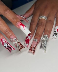 Boho Nails, Edgy Nails, Work Nails, Exotic Nails, Long Acrylic Nails Coffin, Acrylic Nails Coffin Pink, Nails Only