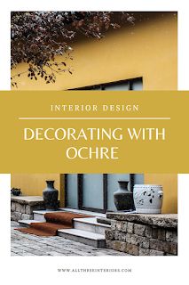 the front cover of an interior design book with yellow walls and steps leading up to it