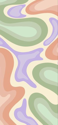 an abstract background with pastel colors in the form of wavy lines and swirls