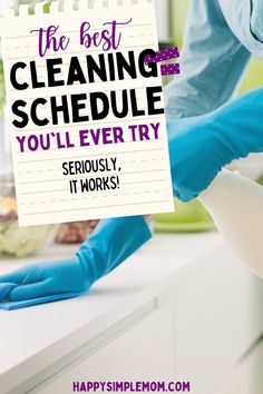 the best cleaning schedule you'll ever try seriously it works