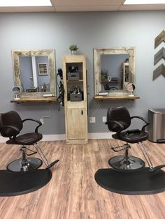 the salon is clean and ready for customers to use