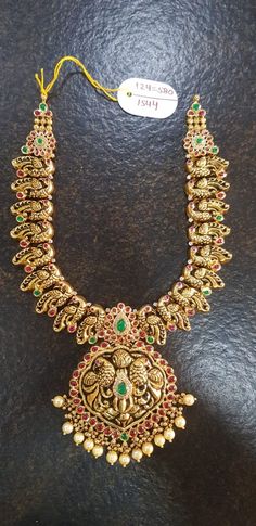 Simple Haram Designs Gold, Kundan Haram