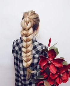 kassinka-hair-tutorial copy Cute Hairstyles For Concerts, Hairstyles For Concerts, Fluffy Ponytail, Ponytail Braid, Gorgeous Braids