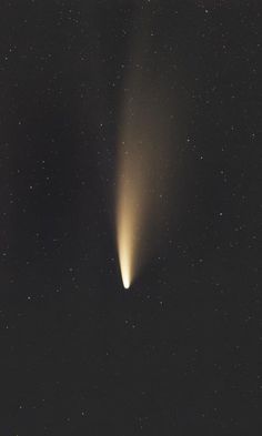 an object is seen in the sky at night with stars and dark skies behind it