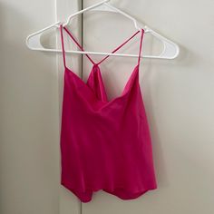 New With Tags. Zara Spring Party Camisole, Zara Camisole For Spring Night Out, Chic Pink Zara Tank Top, Spring Stretch Camisole For Date Night, Zara Strappy, Zara Tweed, Fringe Tank Top, Zara Tank Top, Bandana Top