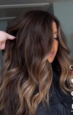 Rooted Brown Balayage, Dark Brunette Hair, Color Balayage, Creative Hair, Shadow Root