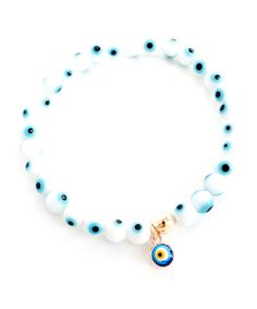 A Nazar is an eye shaped amulet or item to provide the wearer protection against the evil eye.  Add in that it’s uber cute and extra stylish this evil eye bracelet is meant for stacking and is a must have for your Arm Party! Nazar Bracelet, Arm Party, Paper Ribbon, Mama Gifts, Color Crush, Eye Bracelet