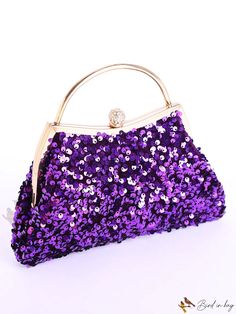 Bird in Bag - Fashionable Evening Party Clutch Bag by Aival Shi Deco Handheld Sequins Party Bag, Sequined Party Clutch Bag, Party Clutch Bag With Sequins, Party Clutch With Sequins, Rectangular Sequined Party Clutch, Rectangular Sequin Party Clutch, Handheld Sequined Evening Bag For Parties, Rectangular Sequined Shoulder Bag For Party, Rectangular Sequined Party Shoulder Bag